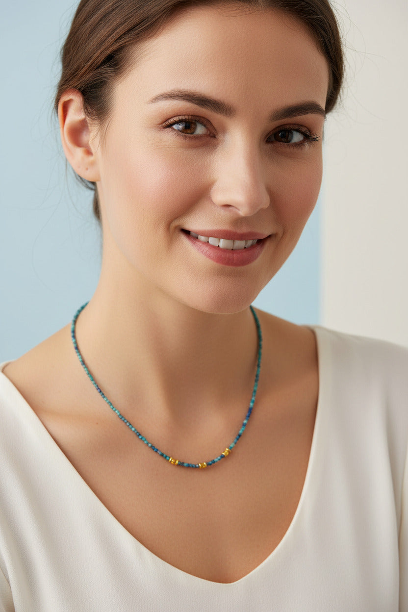 Collier Pushkar Azurite
