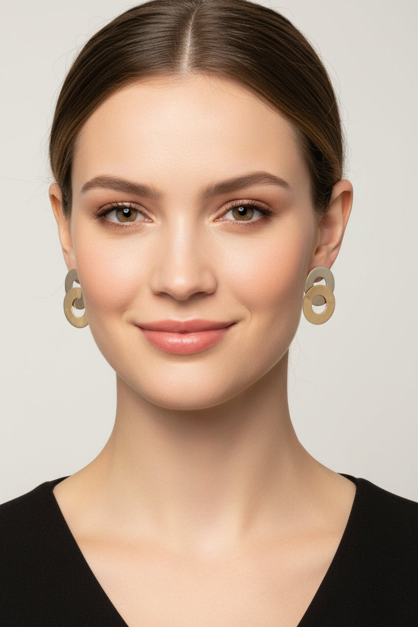 Boucles d'Oreilles Laiton 18